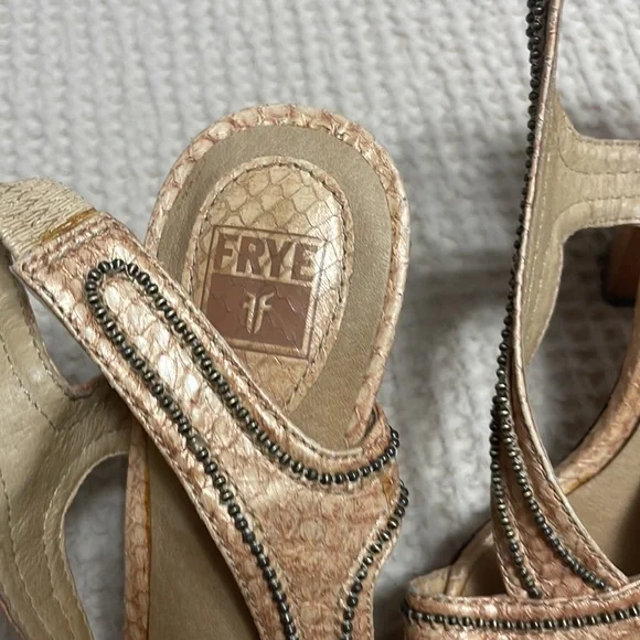 FRYE GERRY METAL BEADS SLINGBACK HEEL - Picture 4 of 7